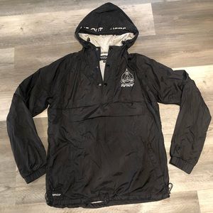 Black Windbreaker Jacket